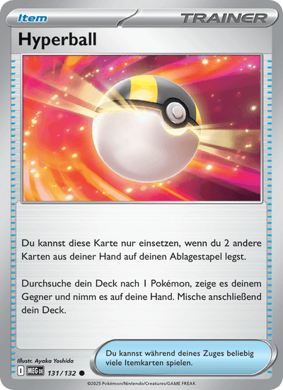 Hyperball 131/132 Mega-Entwicklung Pokémon Karte