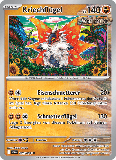 Kriechflügel 026/064 Nebel der Sagen Pokémon Karte