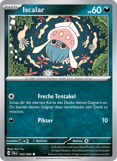 Iscalar 033/064 Nebel der Sagen Pokémon Karte