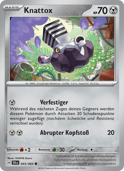 Knattox 043/064 Nebel der Sagen Pokémon Karte