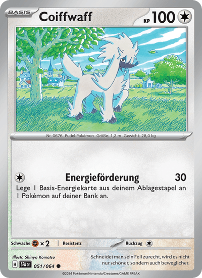 Coiffwaff 051/064 Nebel der Sagen Pokémon Karte