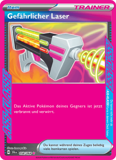 Gefährlicher Laser 058/064 Nebel der Sagen Pokémon Karte