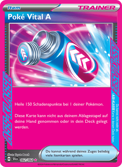 Poké Vital A 062/064 Nebel der Sagen Pokémon Karte