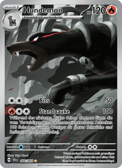 Hundemon 066/064 Nebel der Sagen Pokémon Karte
