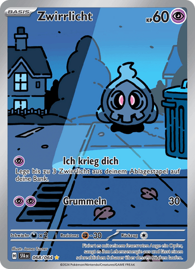Zwirrlicht 068/064 Nebel der Sagen Pokémon Karte