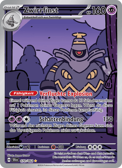 Zwirrfinst 070/064 Nebel der Sagen Pokémon Karte
