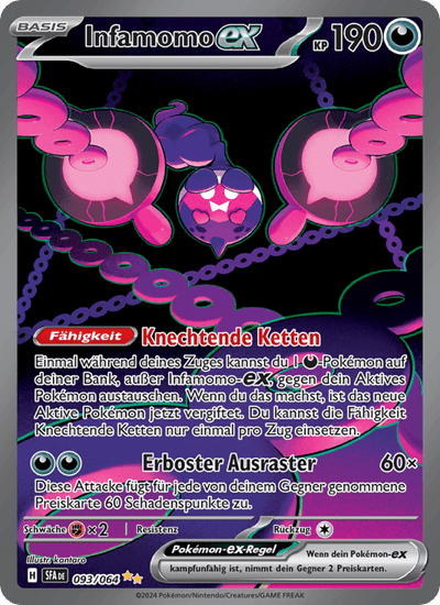 Infamomo-ex 093/064 Nebel der Sagen Pokémon Karte