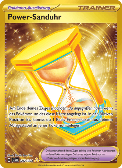 Power-Sanduhr 097/064 Nebel der Sagen Pokémon Karte