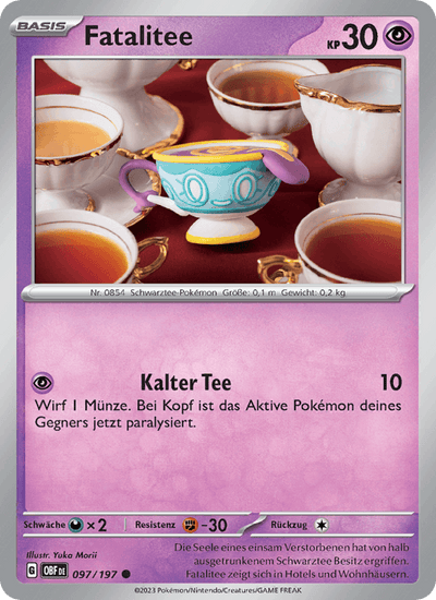 Fatalitee 097/197 Obsidianflammen Pokémon Karte