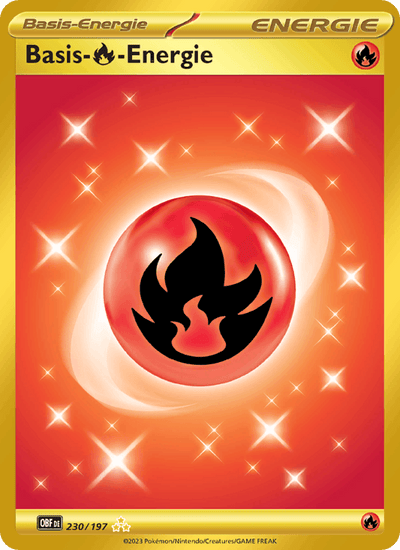 Basis-Fire-Energie 230/197 Obsidianflammen Pokémon Karte
