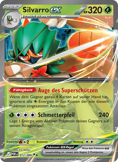 Silvarro-ex 012/088 Optimale Ordnung Pokémon Karte