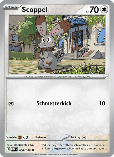 Scoppel 064/088 Optimale Ordnung Pokémon Karte