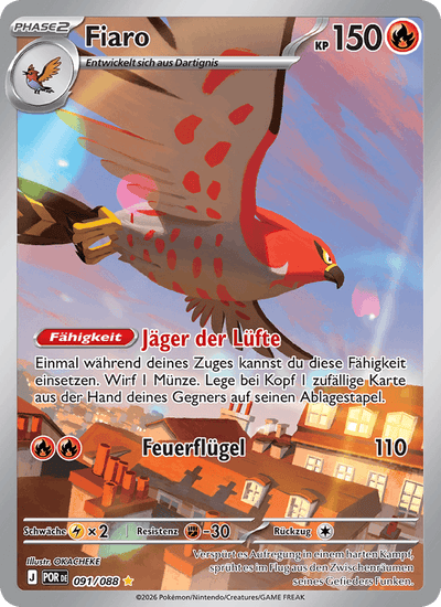 Fiaro 091/088 Optimale Ordnung Pokémon Karte