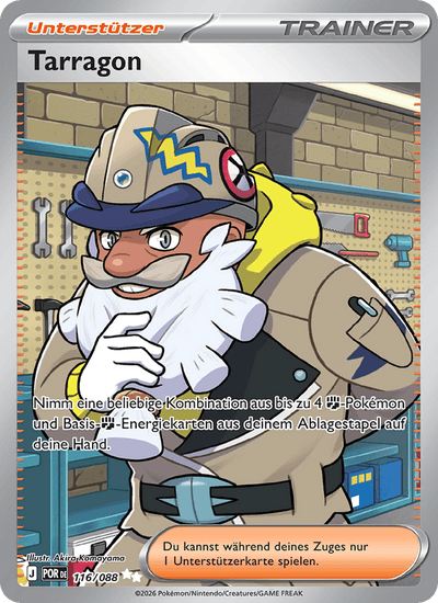 Tarragon 116/088 Optimale Ordnung Pokémon Karte