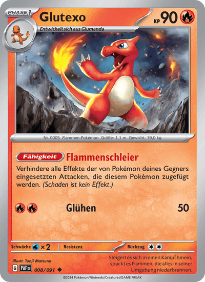 Glutexo 008/091 Paldeas Schicksale Pokémon Karte