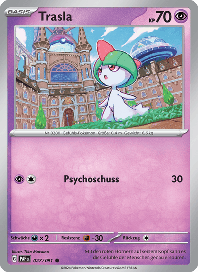 Trasla 027/091 Paldeas Schicksale Pokémon Karte