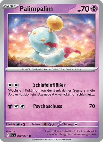 Palimpalim 030/091 Paldeas Schicksale Pokémon Karte