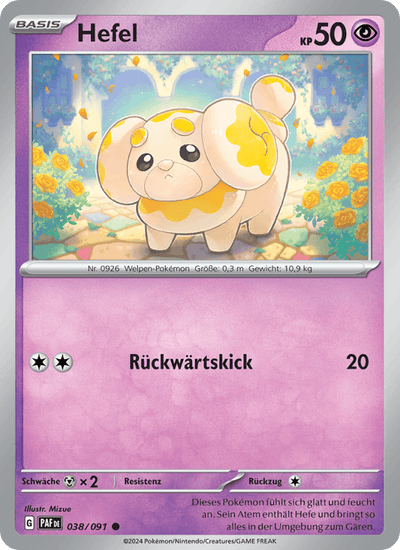 Hefel 038/091 Paldeas Schicksale Pokémon Karte