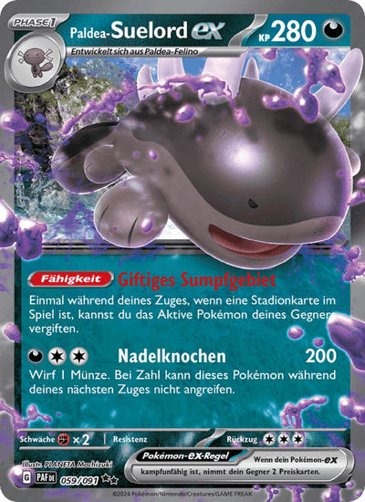 Paldea-Suelord-ex 059/091 Paldeas Schicksale Pokémon Karte
