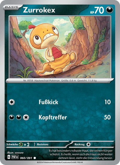 Zurrokex 060/091 Paldeas Schicksale Pokémon Karte