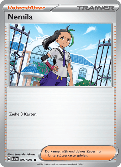 Nemila 082/091 Paldeas Schicksale Pokémon Karte