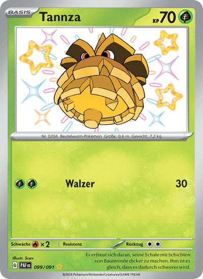 Tannza 099/091 Paldeas Schicksale Pokémon Karte