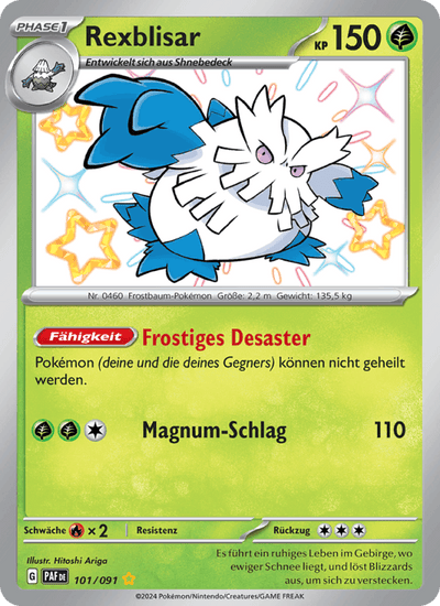 Rexblisar 101/091 Paldeas Schicksale Pokémon Karte