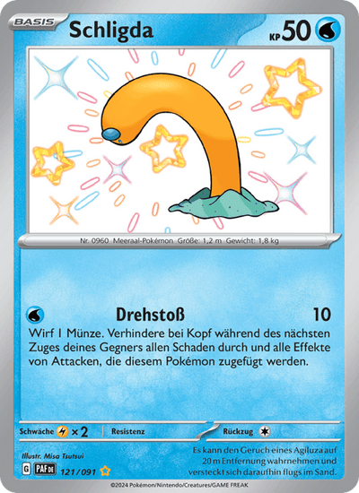 Schligda 121/091 Paldeas Schicksale Pokémon Karte