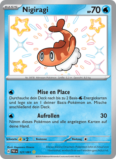 Nigiragi 127/091 Paldeas Schicksale Pokémon Karte