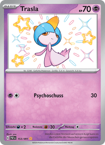Trasla 153/091 Paldeas Schicksale Pokémon Karte