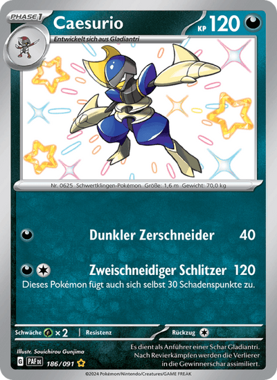 Caesurio 186/091 Paldeas Schicksale Pokémon Karte