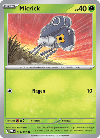 Micrick 013/182 Paradoxrift Pokémon Karte