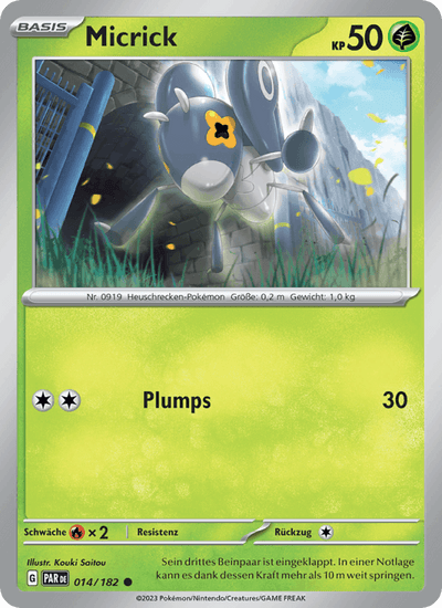 Micrick 014/182 Paradoxrift Pokémon Karte