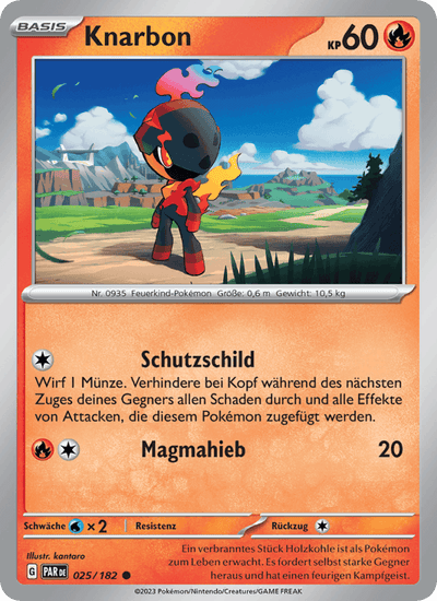 Knarbon 025/182 Paradoxrift Pokémon Karte