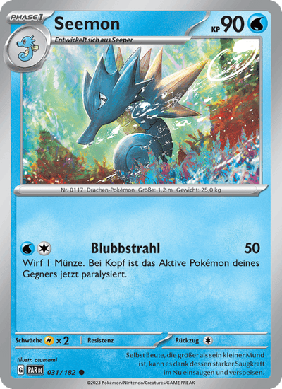 Seemon 031/182 Paradoxrift Pokémon Karte