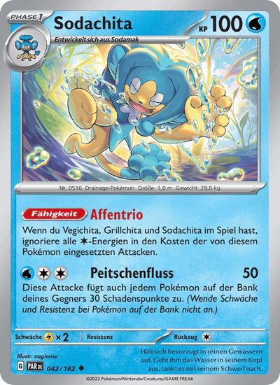 Sodachita 042/182 Paradoxrift Pokémon Karte