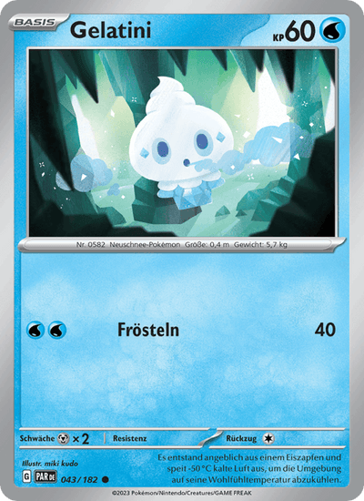Gelatini 043/182 Paradoxrift Pokémon Karte