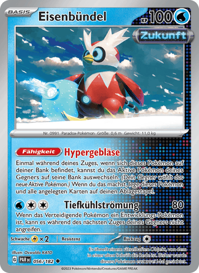 Eisenbündel 056/182 Paradoxrift Pokémon Karte