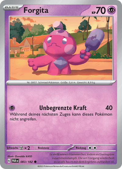 Forgita 083/182 Paradoxrift Pokémon Karte