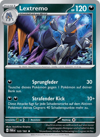 Lextremo 122/182 Paradoxrift Pokémon Karte