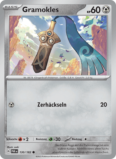Gramokles 130/182 Paradoxrift Pokémon Karte