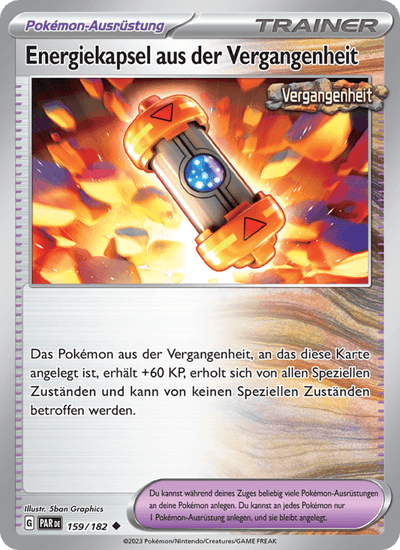Energiekapsel aus der Vergangenheit 159/182 Paradoxrift Pokémon Karte