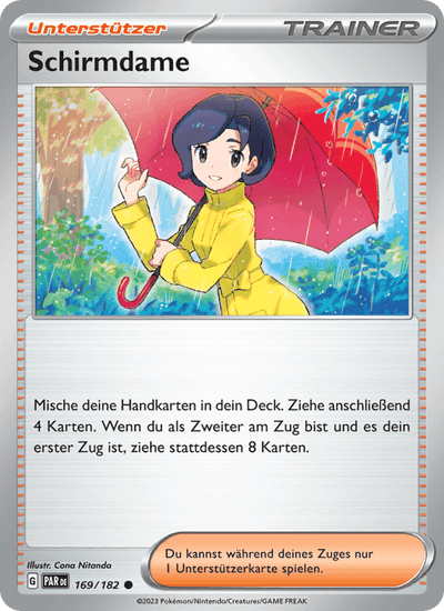 Schirmdame 169/182 Paradoxrift Pokémon Karte