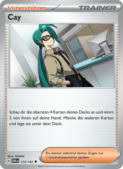 Cay 172/182 Paradoxrift Pokémon Karte