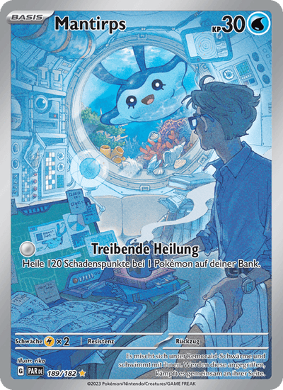 Mantirps 189/182 Paradoxrift Pokémon Karte