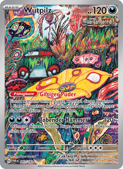 Wutpilz 207/182 Paradoxrift Pokémon Karte