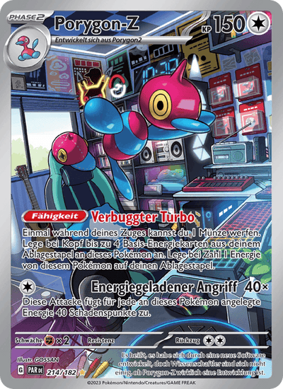 Porygon-Z 214/182 Paradoxrift Pokémon Karte