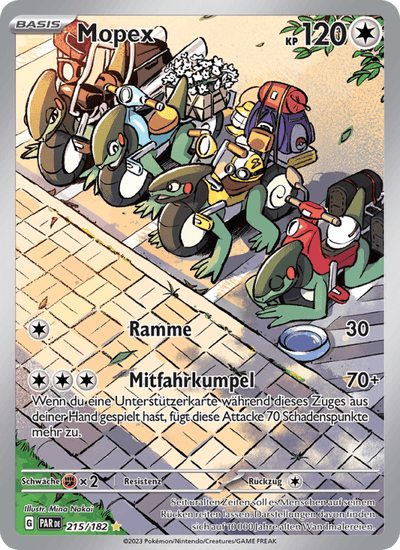 Mopex 215/182 Paradoxrift Pokémon Karte