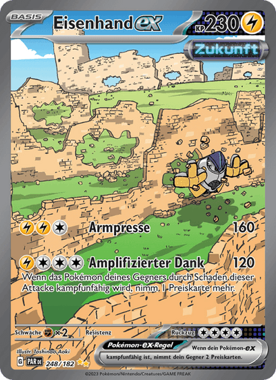 Eisenhand-ex 248/182 Paradoxrift Pokémon Karte