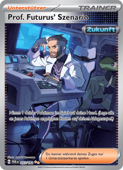 Prof. Futurus' Szenario 257/182 Paradoxrift Pokémon Karte